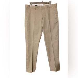 J. Crew Factory Pants Men’s Size 35X32 Tan Khaki Flat Front Regular Straight Leg